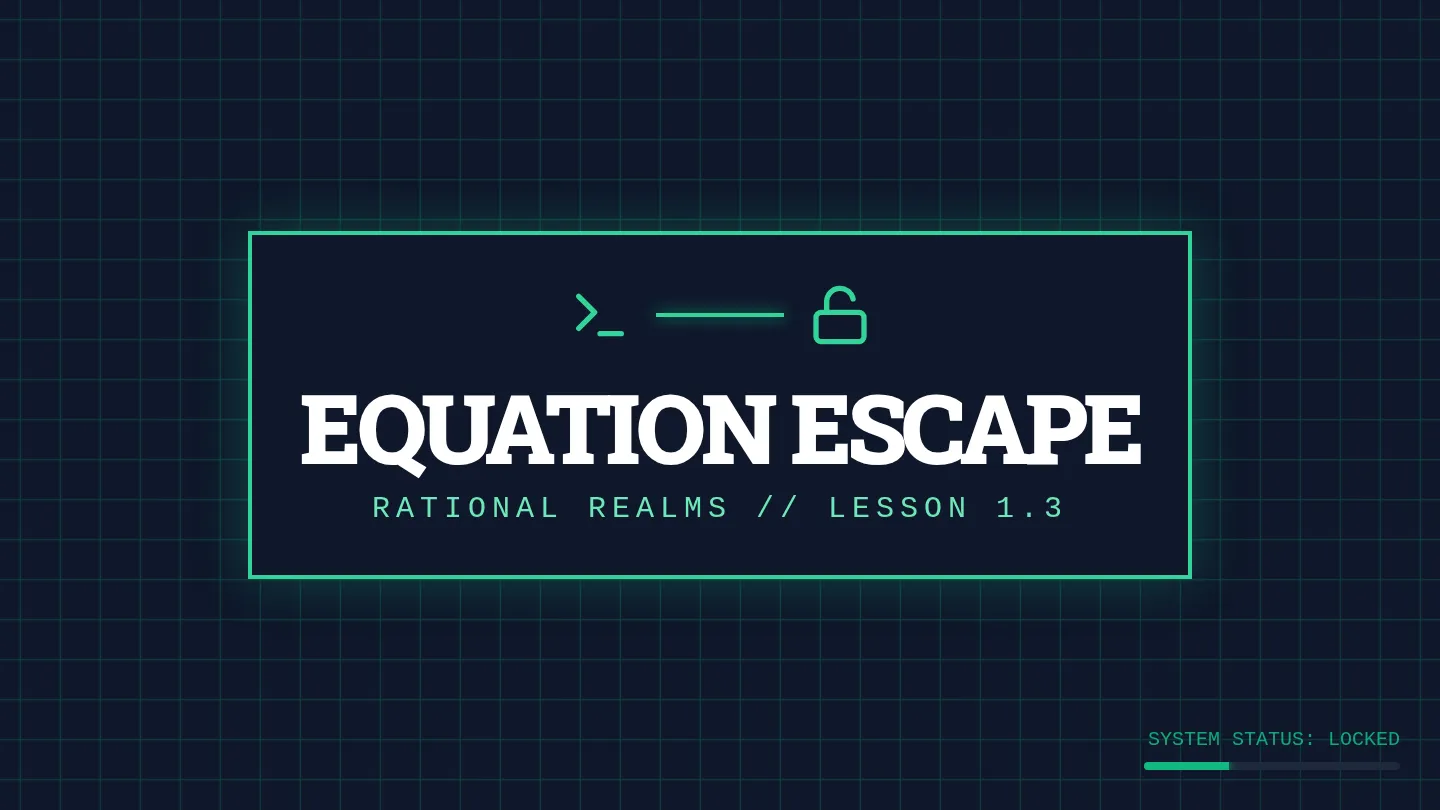 Equation Escape Slides