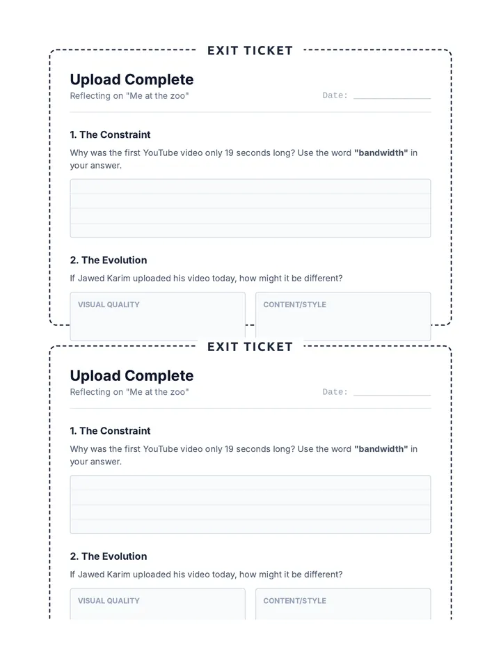 Upload Complete Ticket