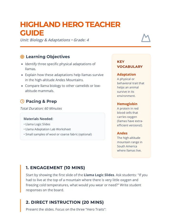 Highland Hero Teacher Guide