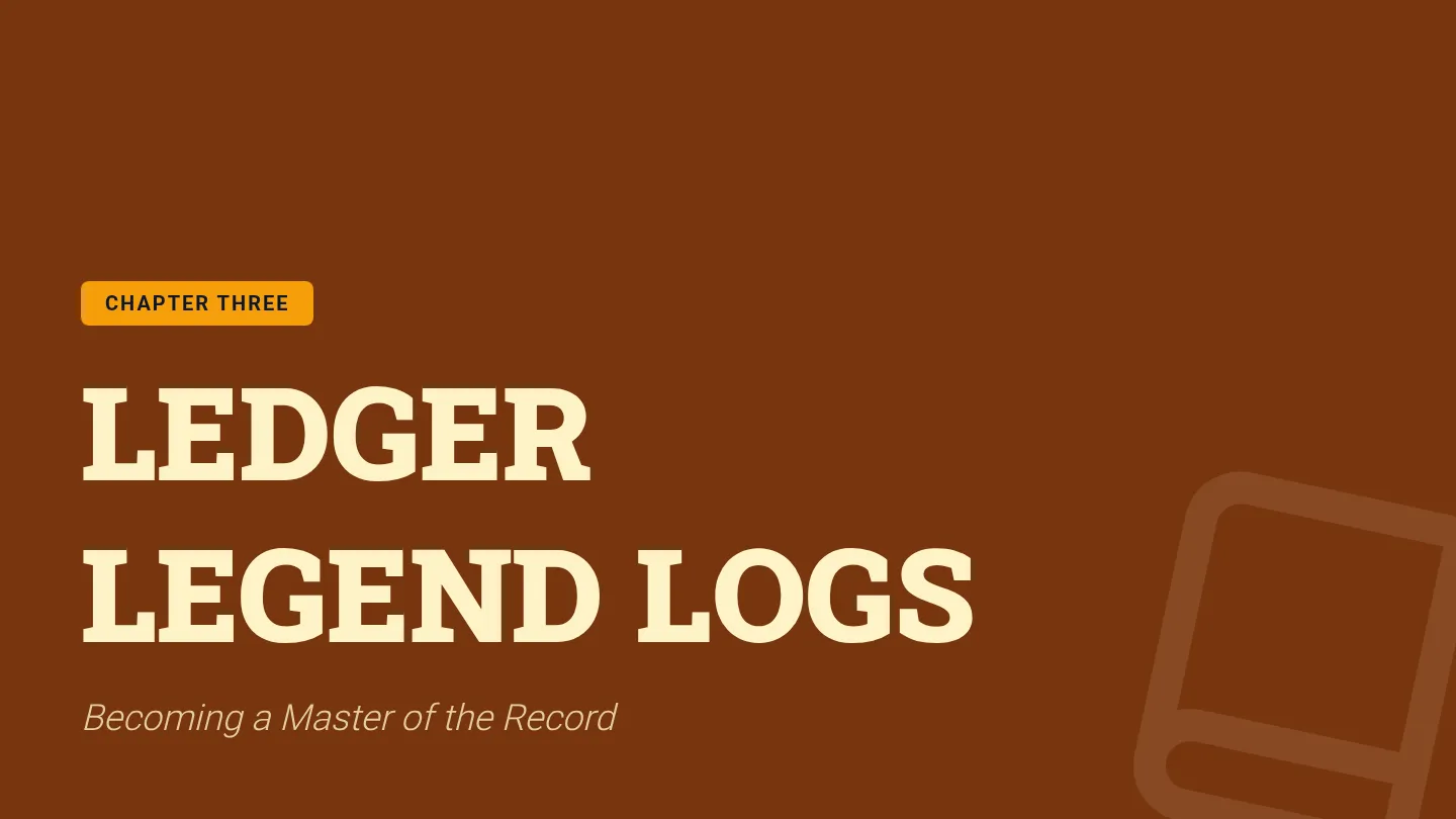 Ledger Recording Slides