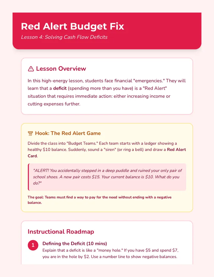 Red Alert Teacher Guide