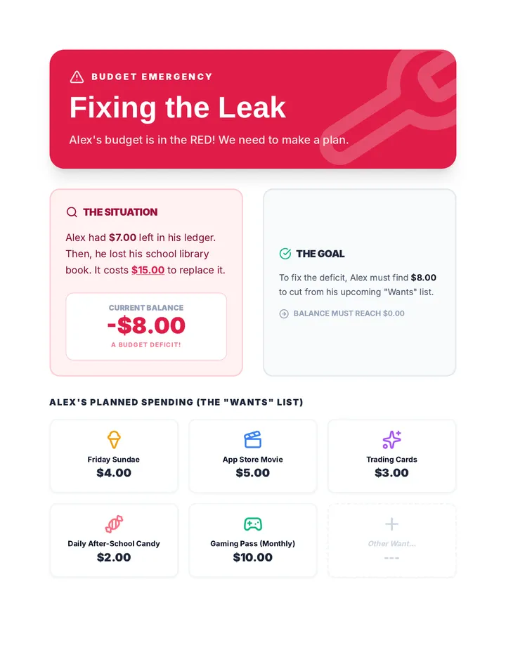 Budget Repair Worksheet