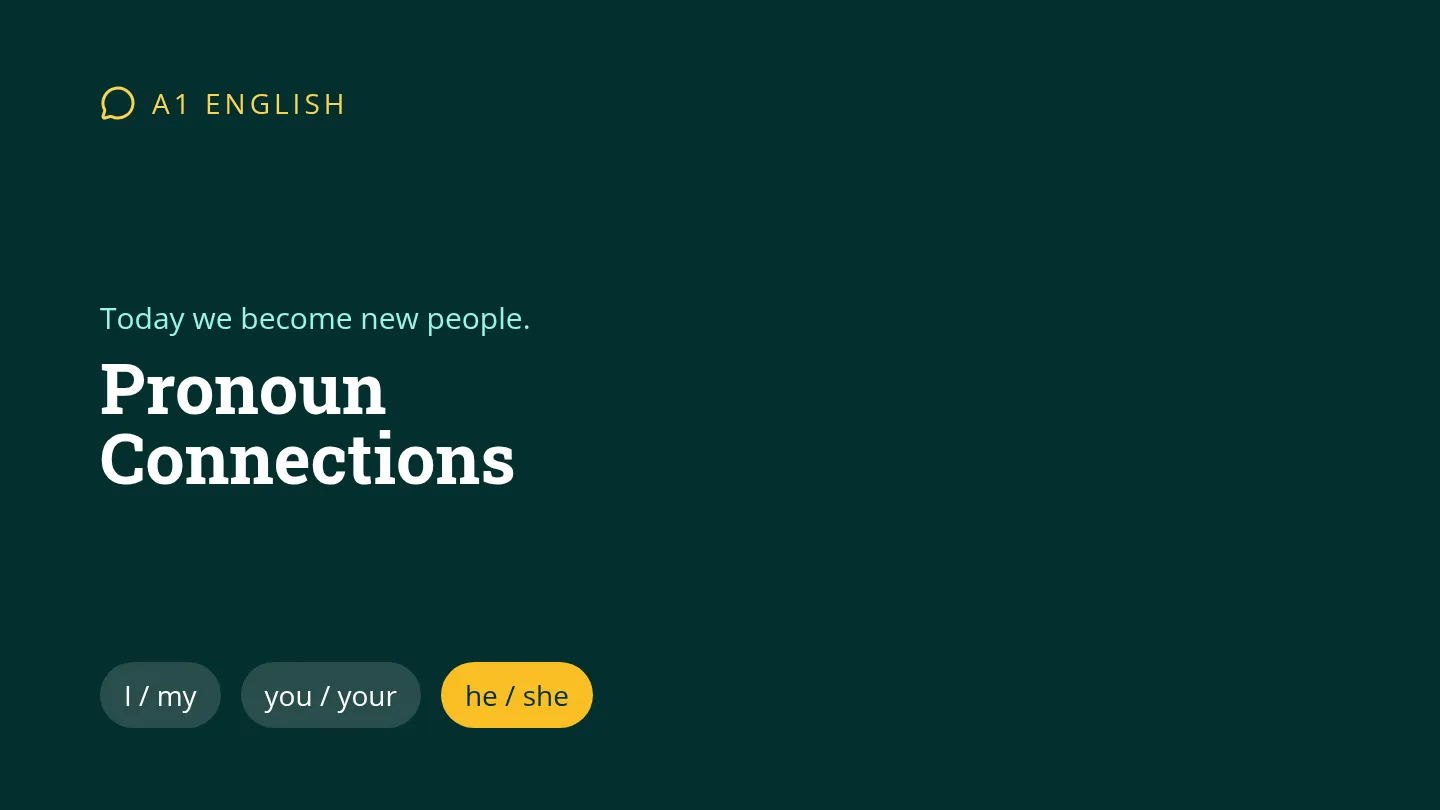 Pronoun Connections Slides